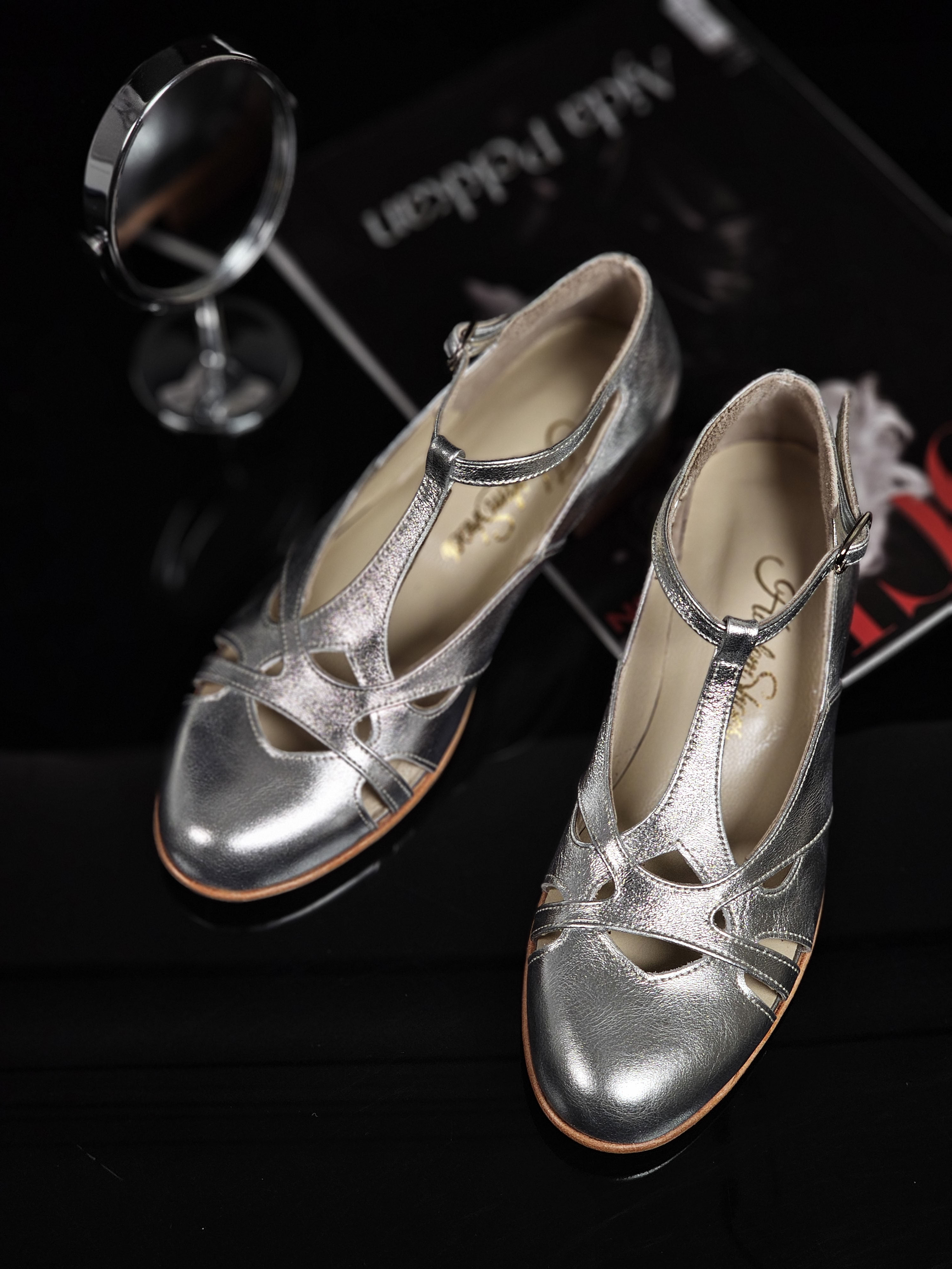 Spring Silver Leather 2cm heel