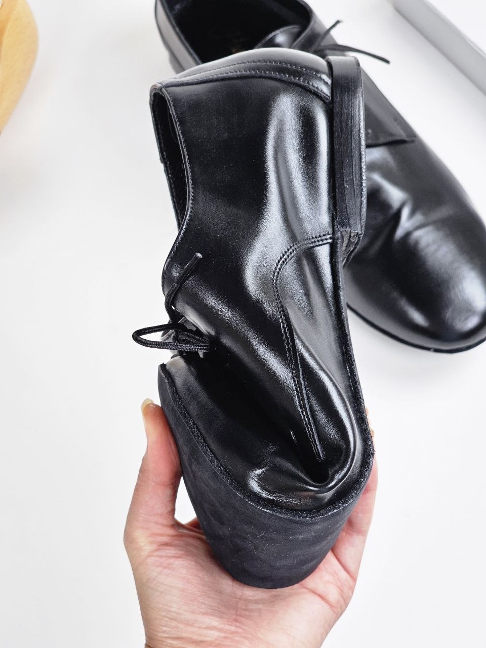 Frankie Soft Black Leather 1 cm heel