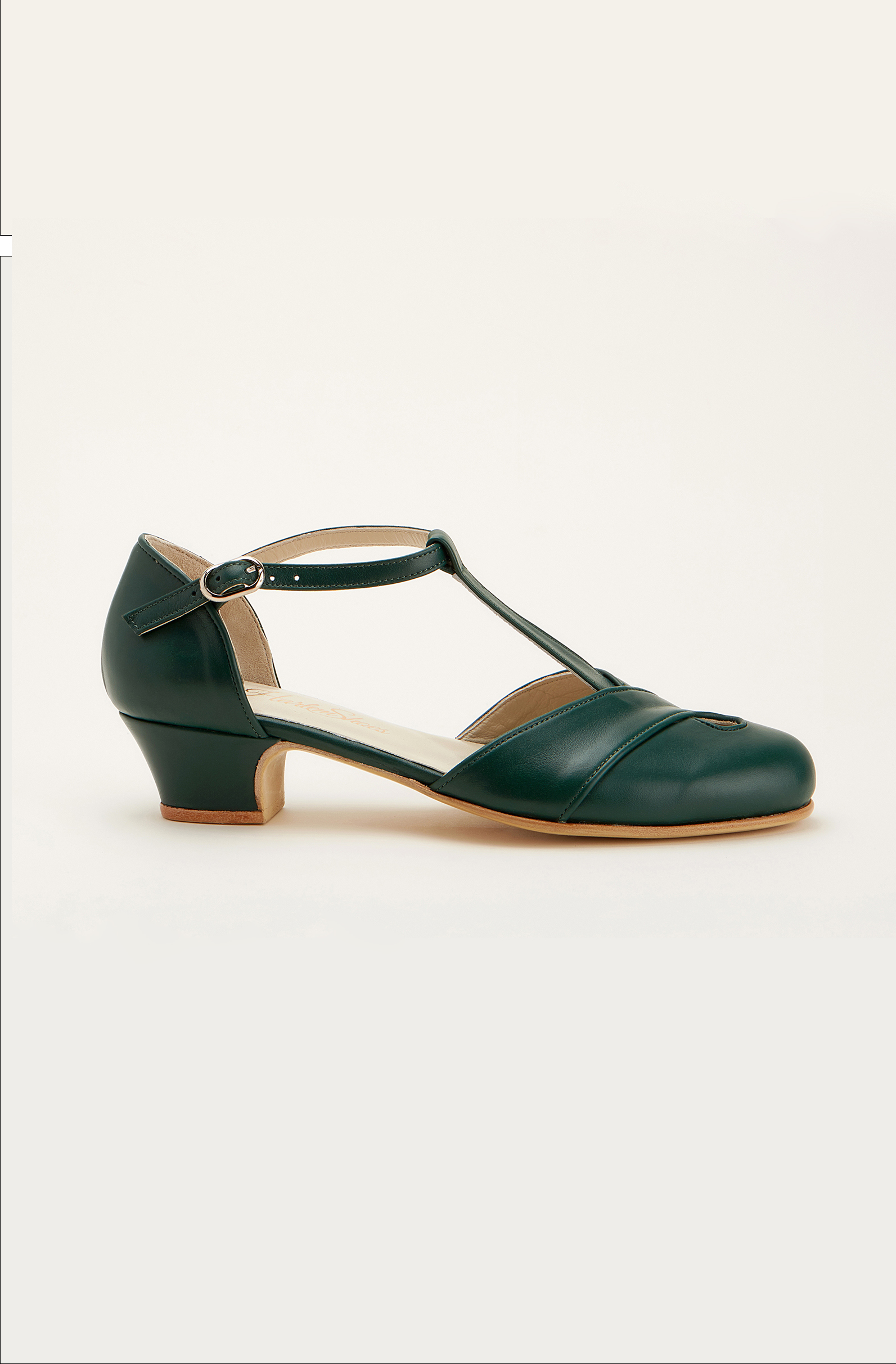 Muse Jungle Green Leather 4 cm heel