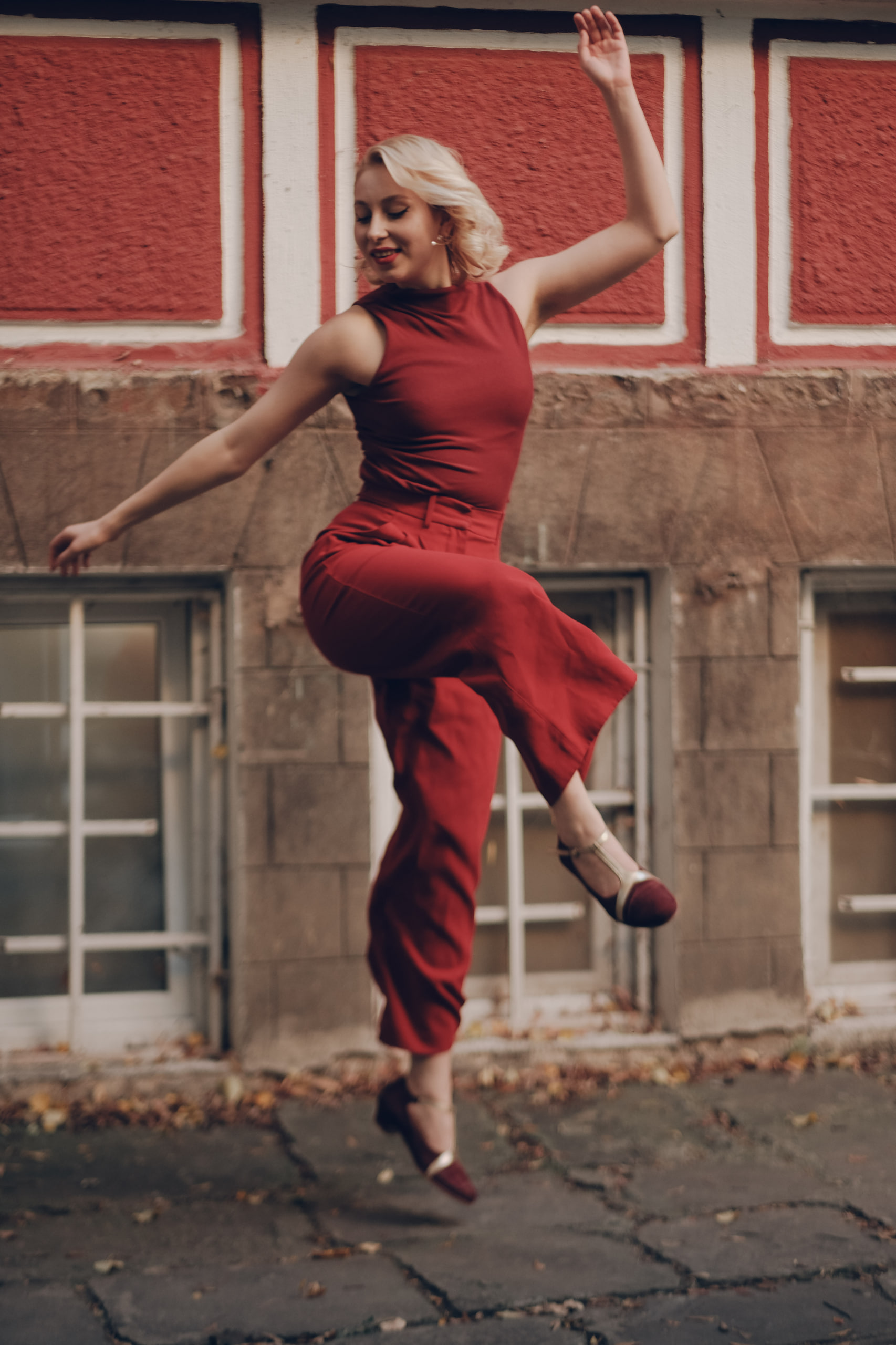 Barbie Bordeaux Suede & Gold Leather 3 cm heel