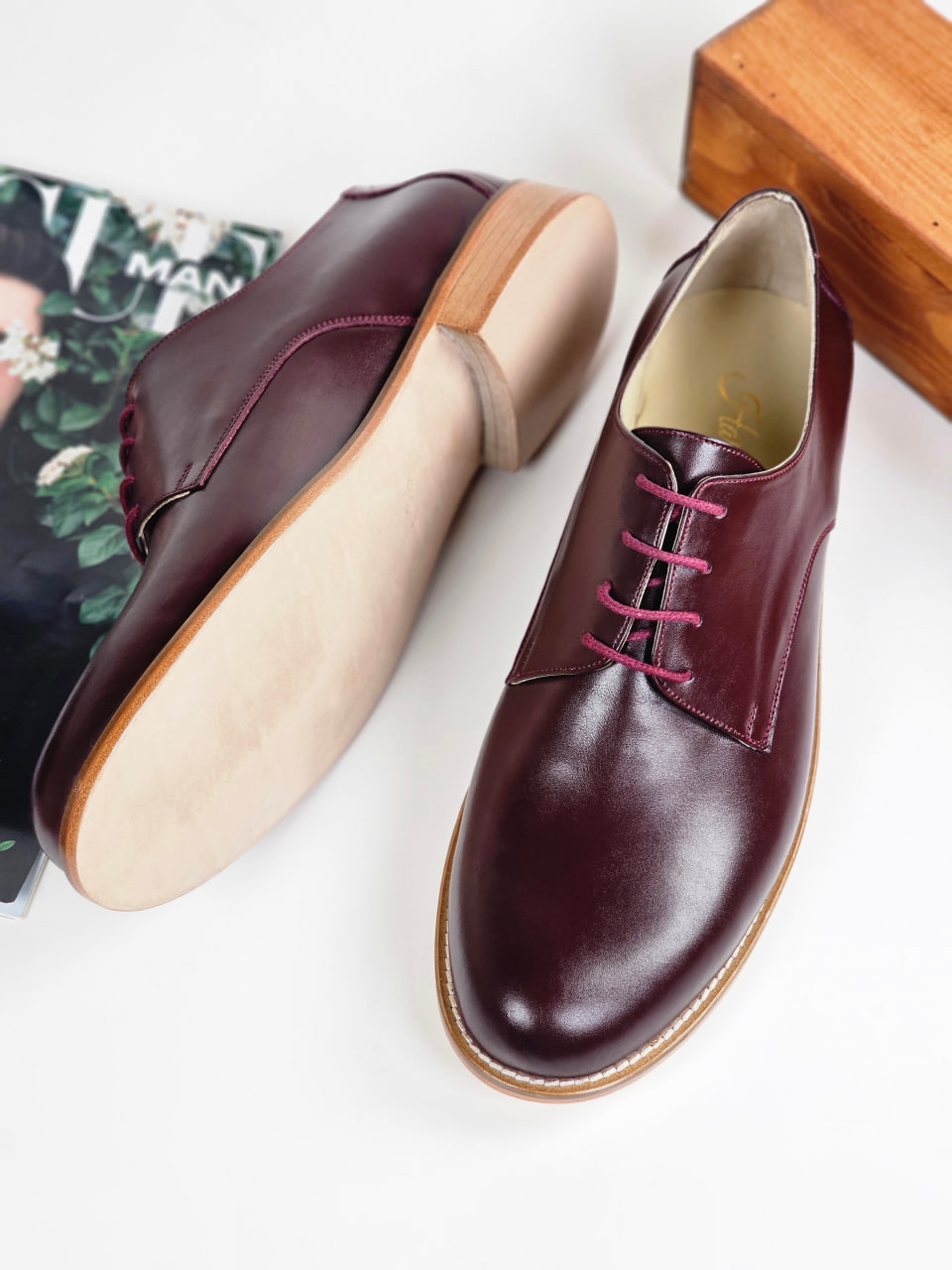 Frankie Classy Bordeaux Leather 2 cm heel