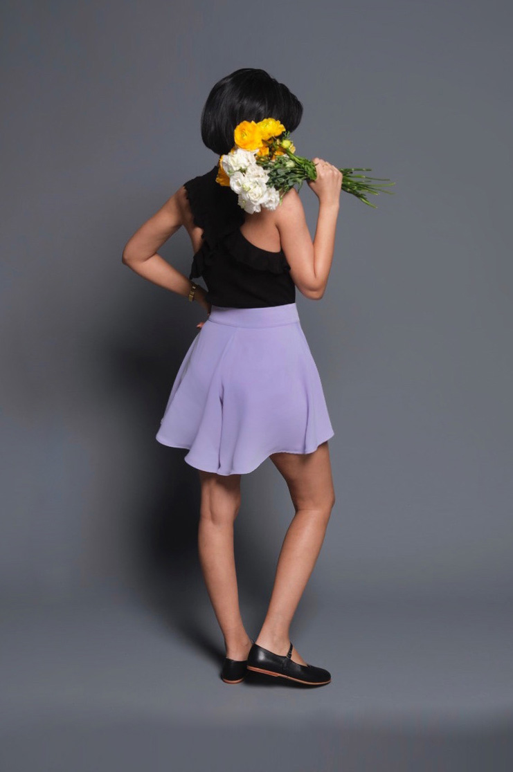 Butterfly Shorts Lilac