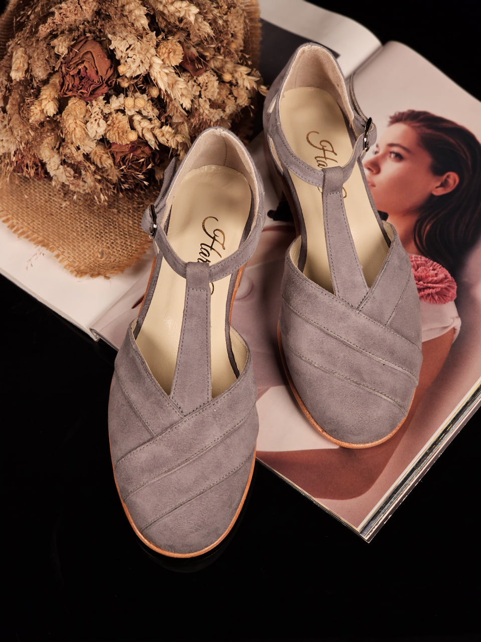 Sugar Grey Suede 2 cm heel