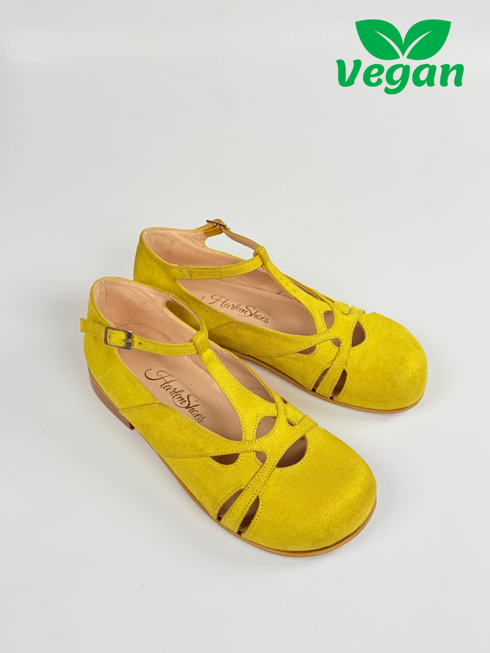 Barefoot Spring Vegan Yellow Suede 2 cm heel