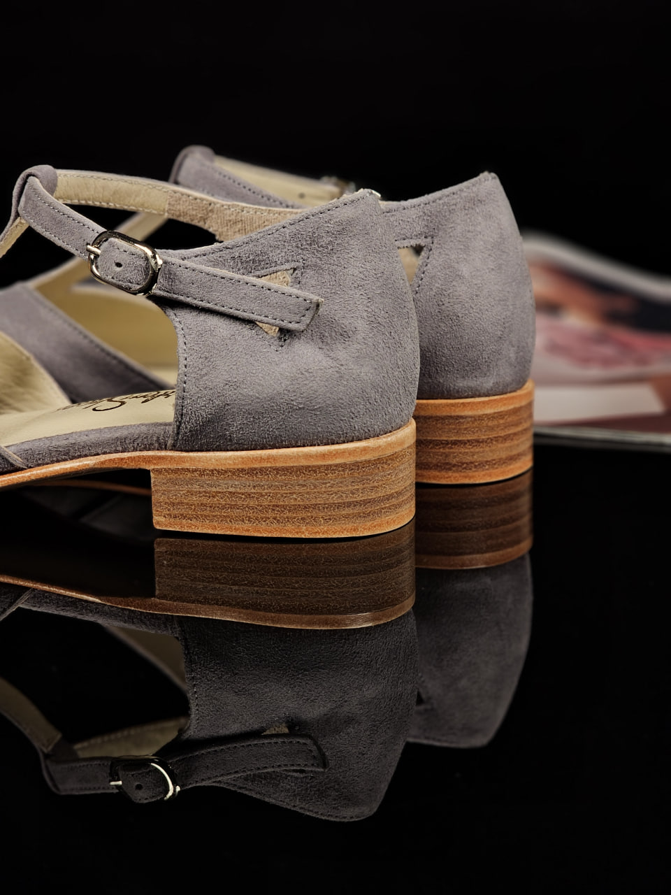 Sugar Grey Suede 2 cm heel