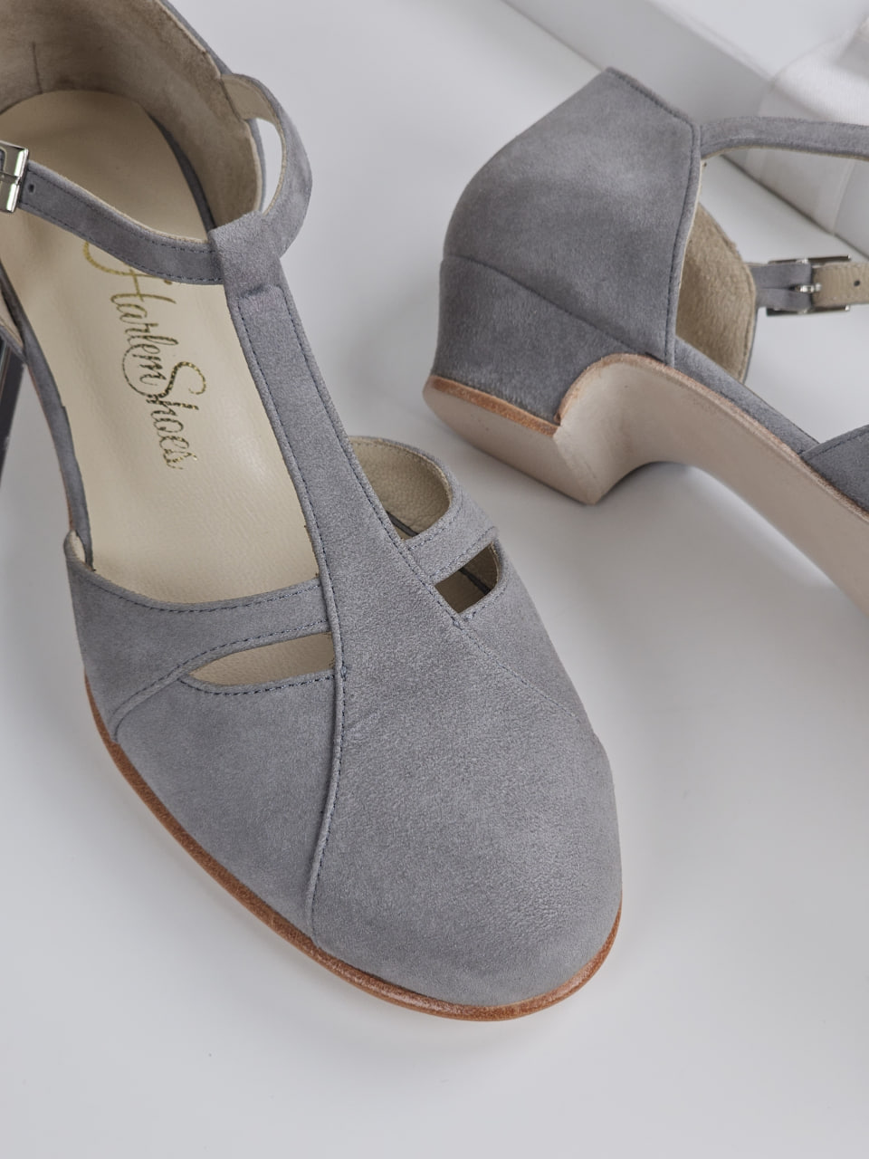 Isabel Grey Suede 3 cm heel