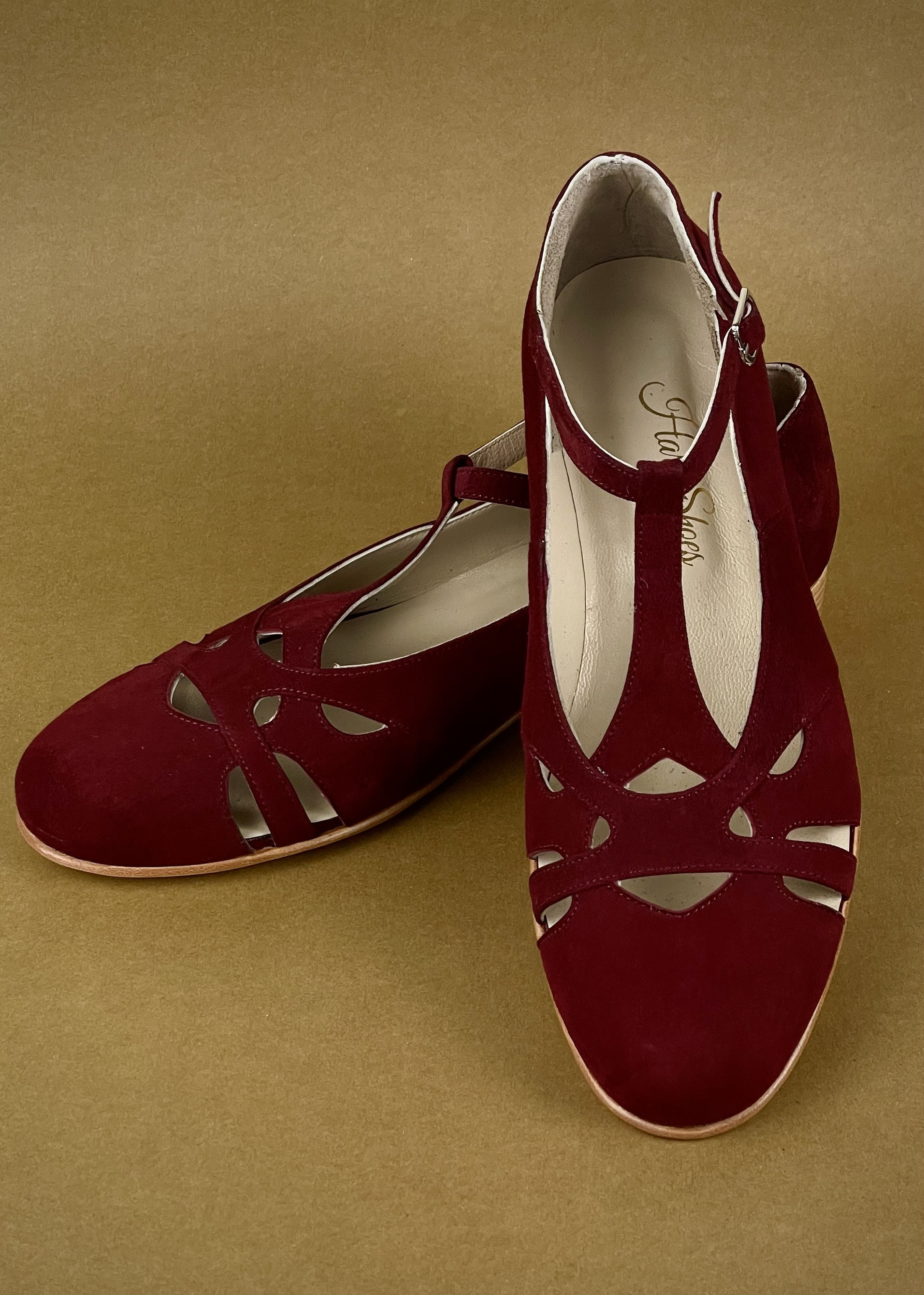 Spring Bordeaux Suede 2 cm heel