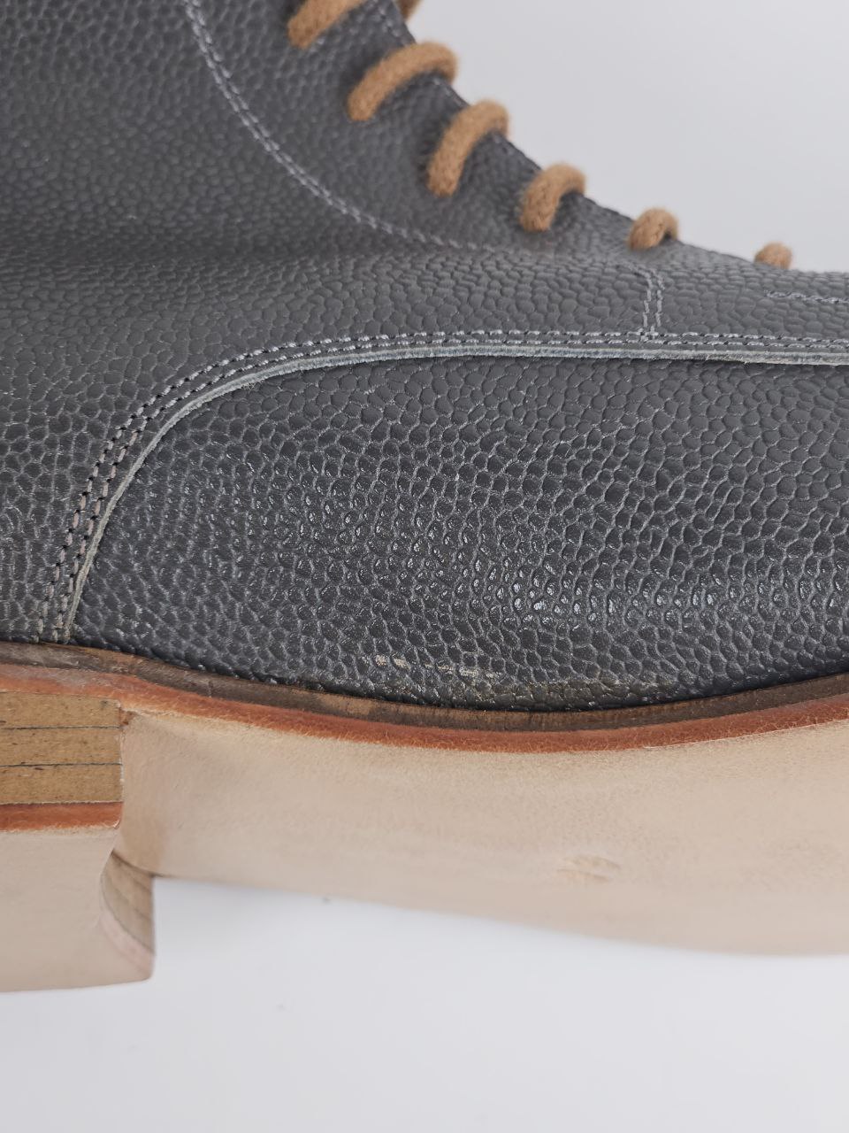 Harlem Boots Grey Floater Leather 2 cm heel