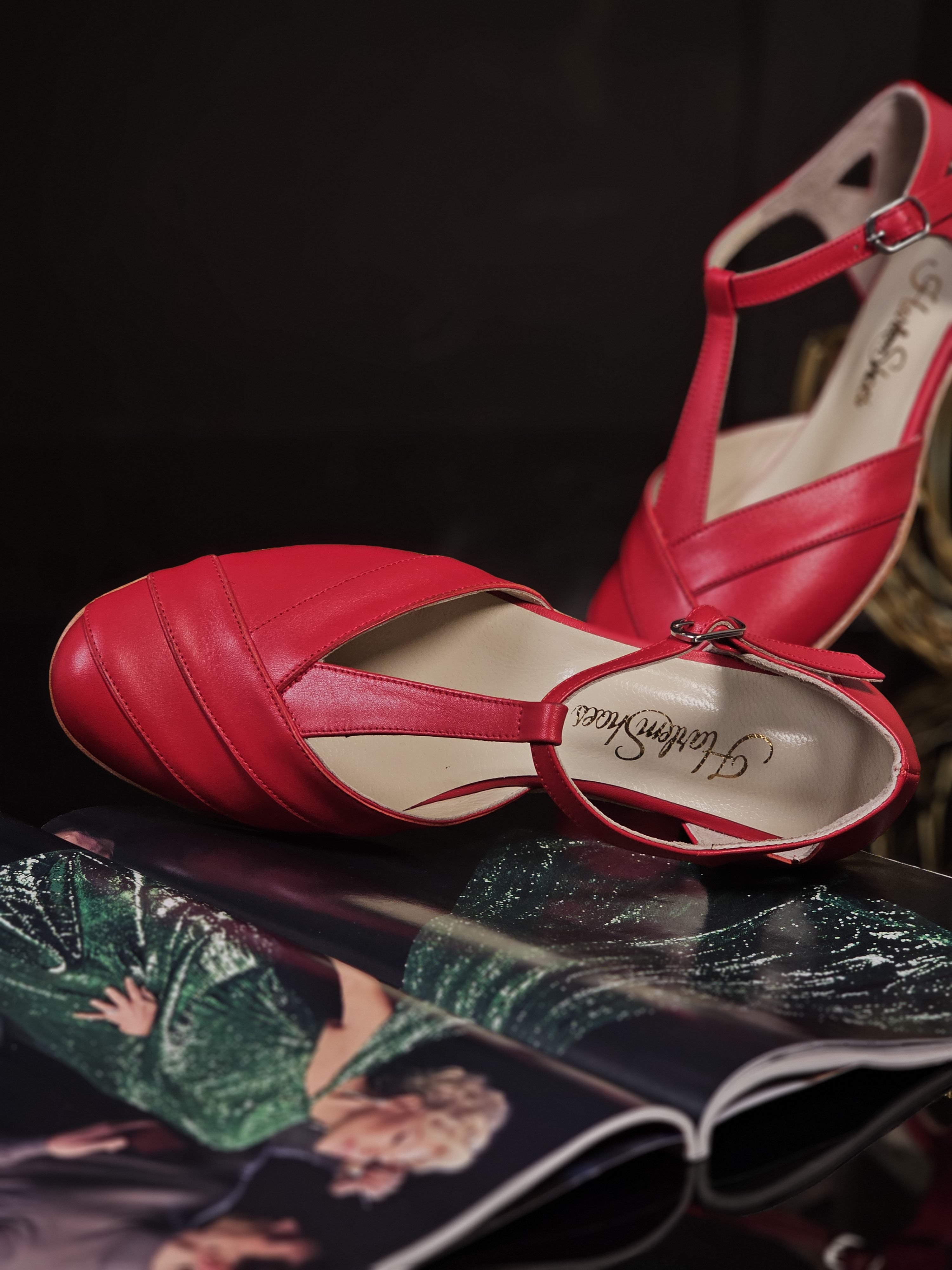 Sugar Red Leather 4 cm heel