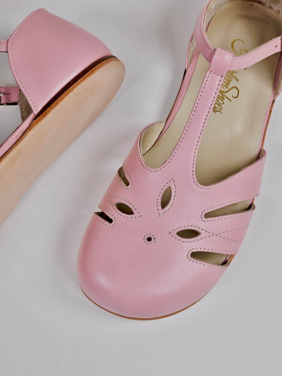Barefoot Rosy Pink Leather Zero Drop
