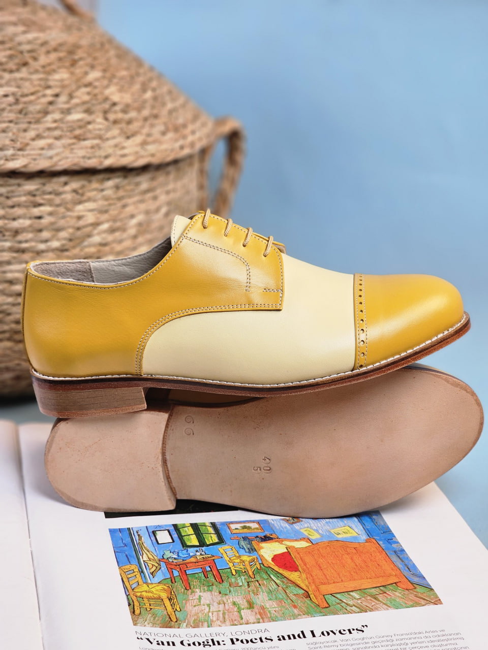 California Yellow & Yellow Lemon Leather 2 cm heel