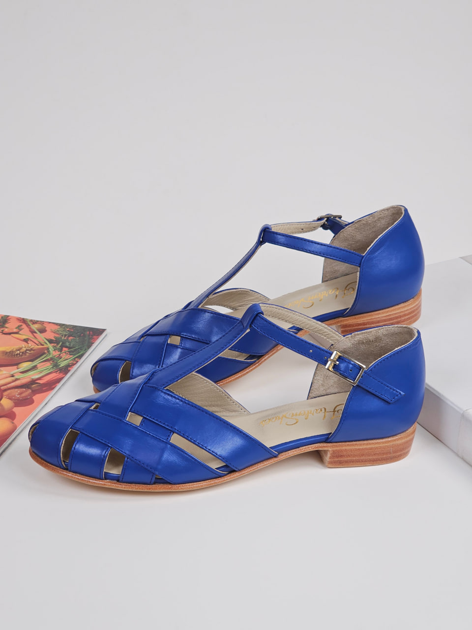 Summer Blue Leather 1.5 cm heel