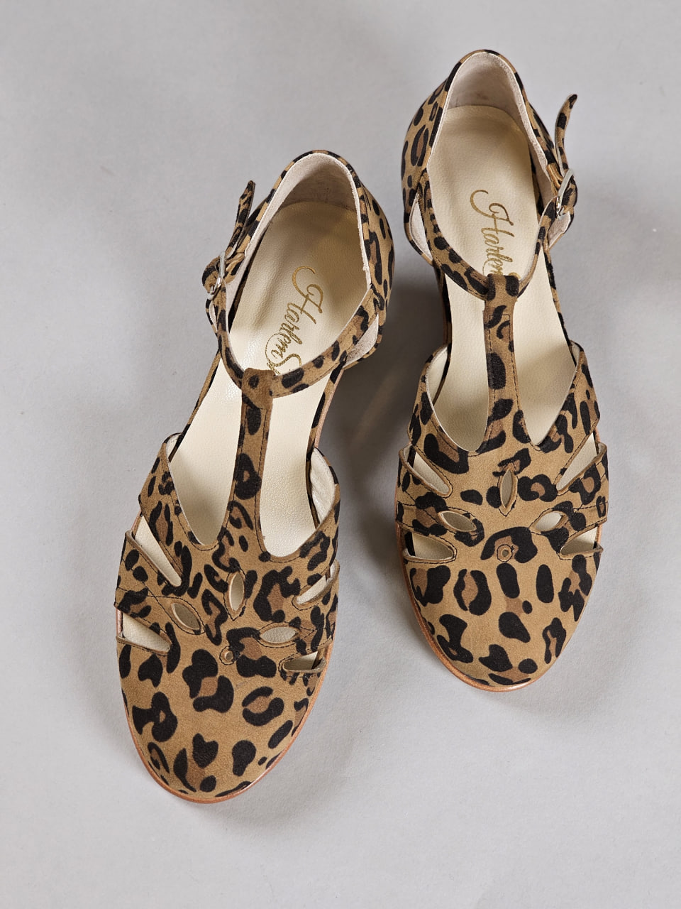 Rosy Leopard Suede 3 cm heel