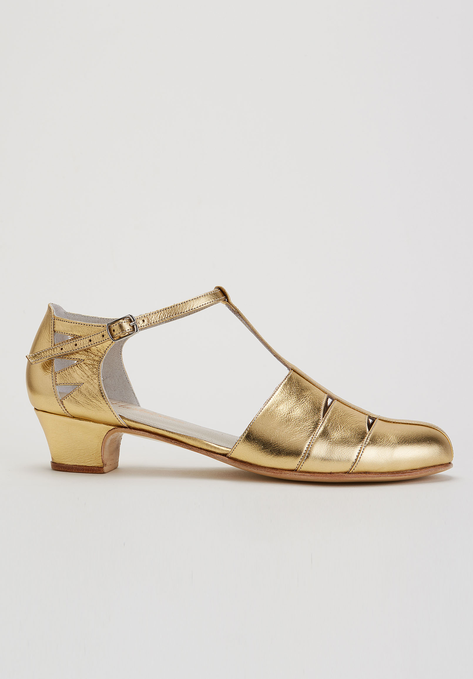 Harmony Gold Leather 4 cm heel