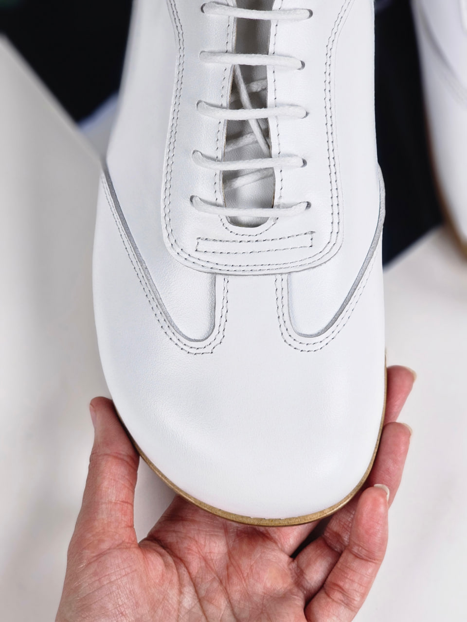 Barefoot New York White Leather Zero Drop