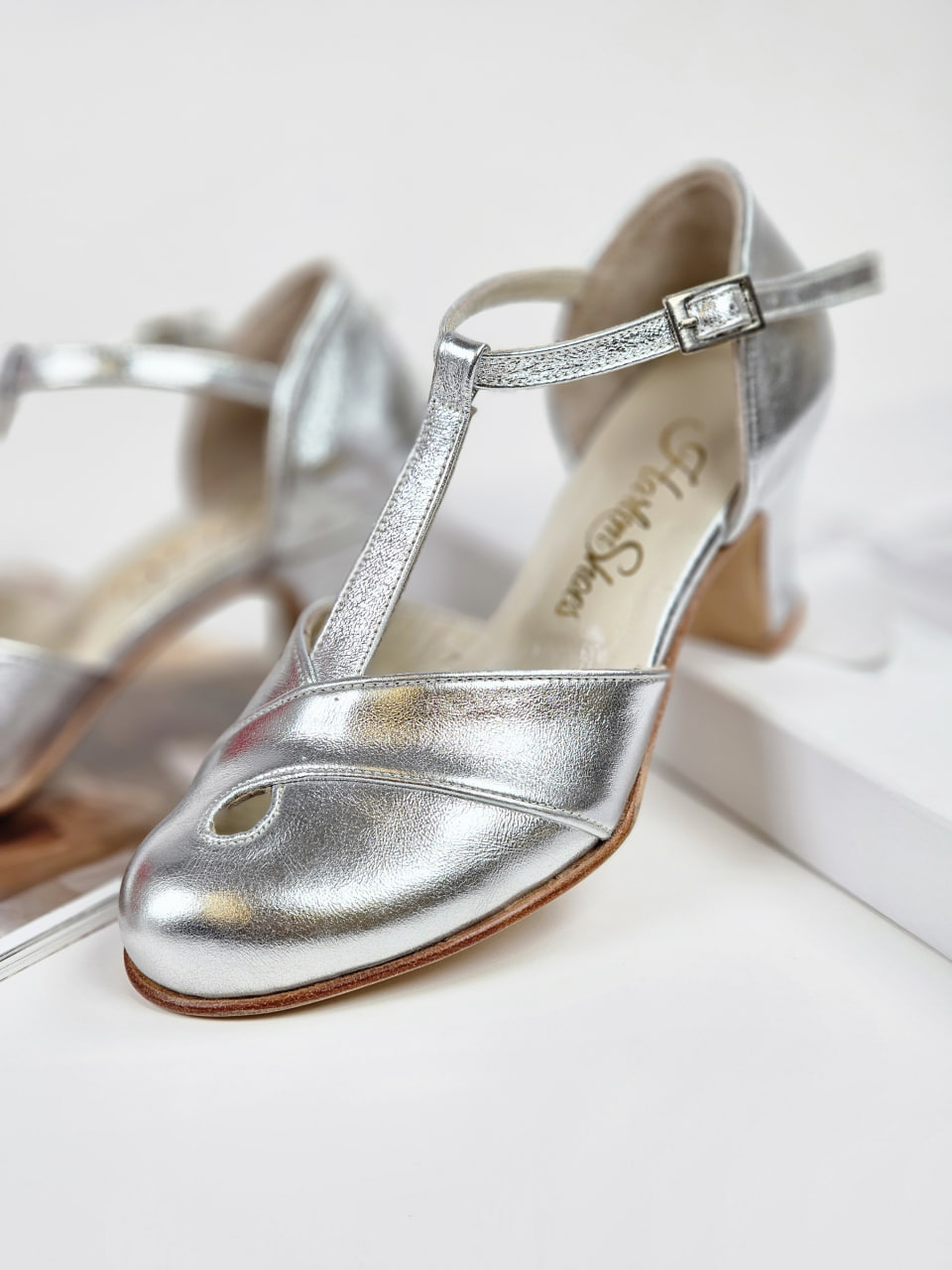 Muse Silver Leather 6 cm heel
