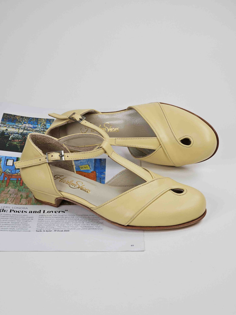 Muse Lemon Yellow Leather 4 cm heel