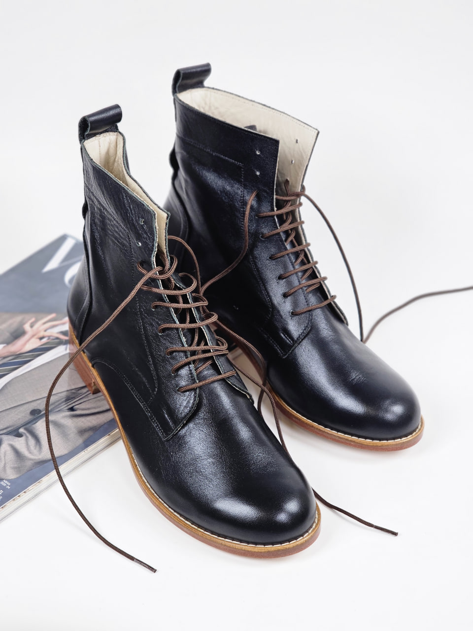 Harlem Boots Black Leather 2 cm heel