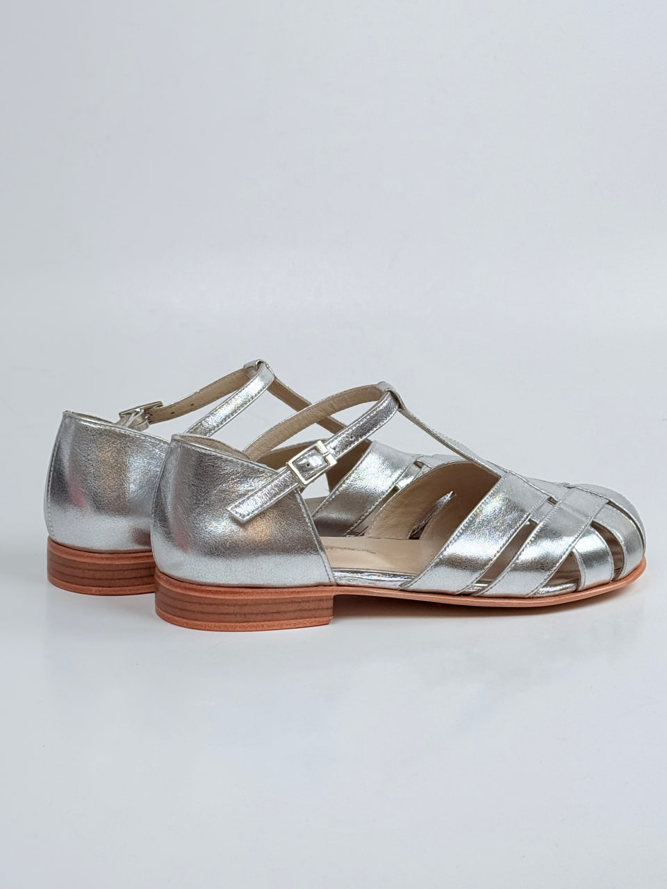 Barefoot Summer Silver Leather 1.5 heel