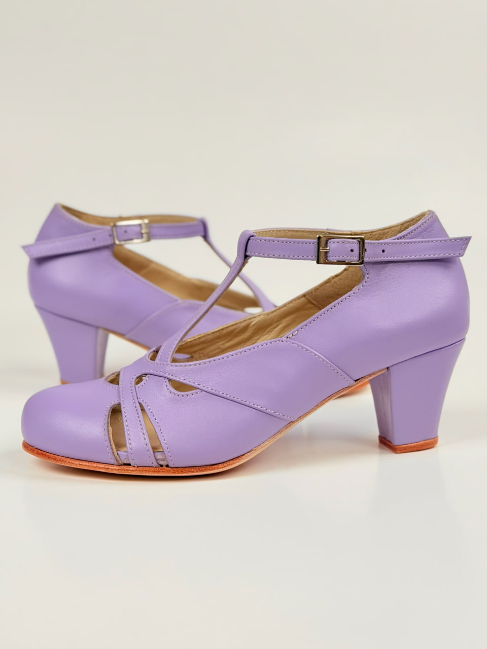 Spring Lilac Leather 6 cm heel