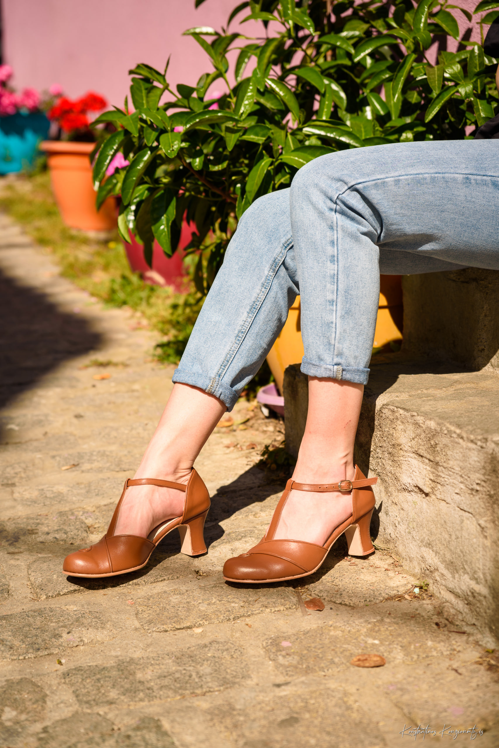 Sugar Brown Leather 6 cm Balboa heels