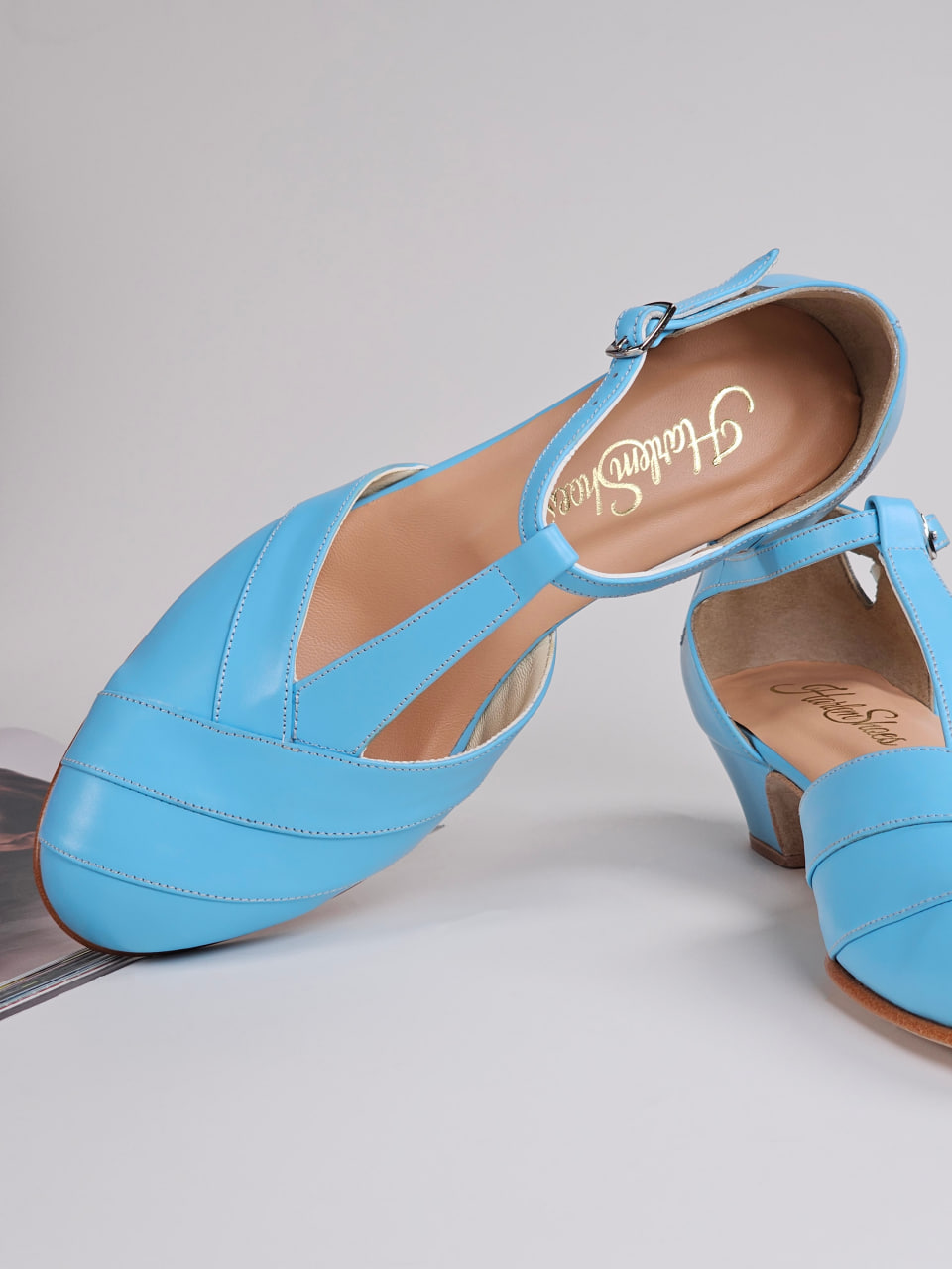 Sugar Baby Blue Leather 4 cm heel