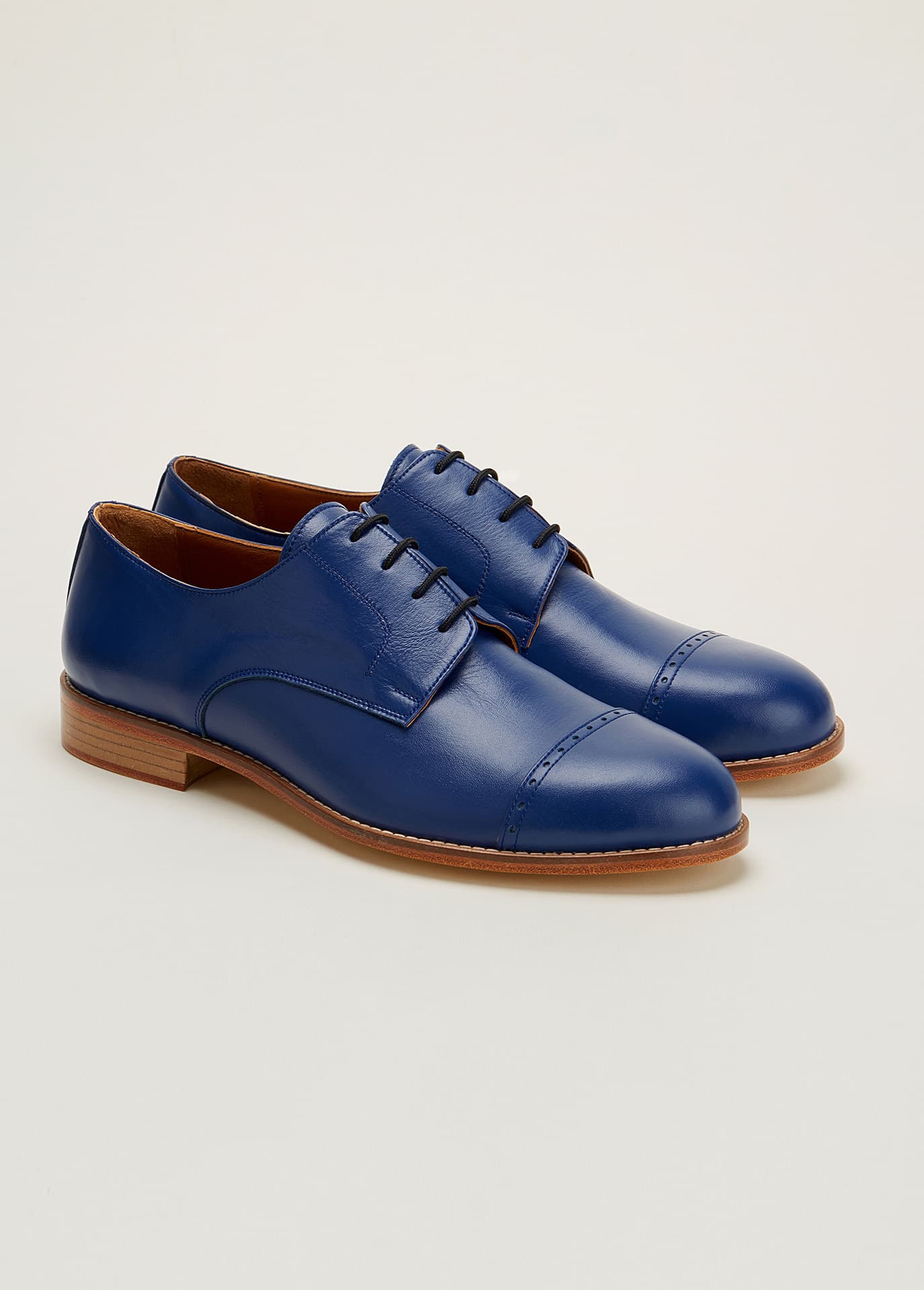 California Blue Leather 2 cm heel