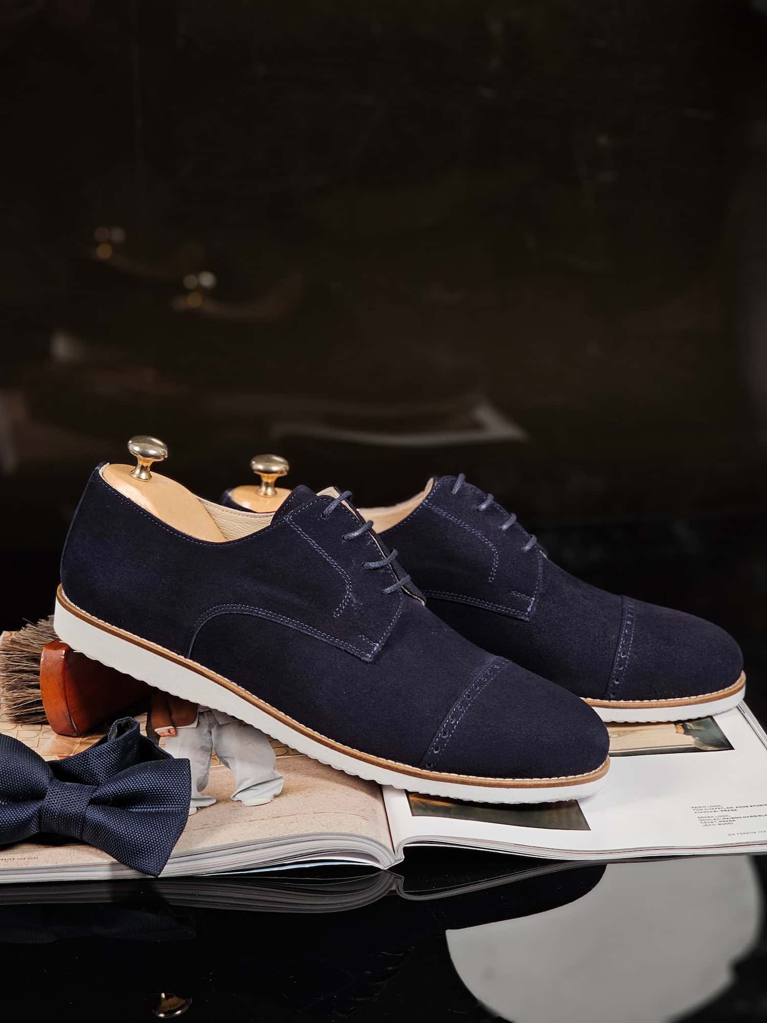 California Dark Blue Suede with Eva Sole