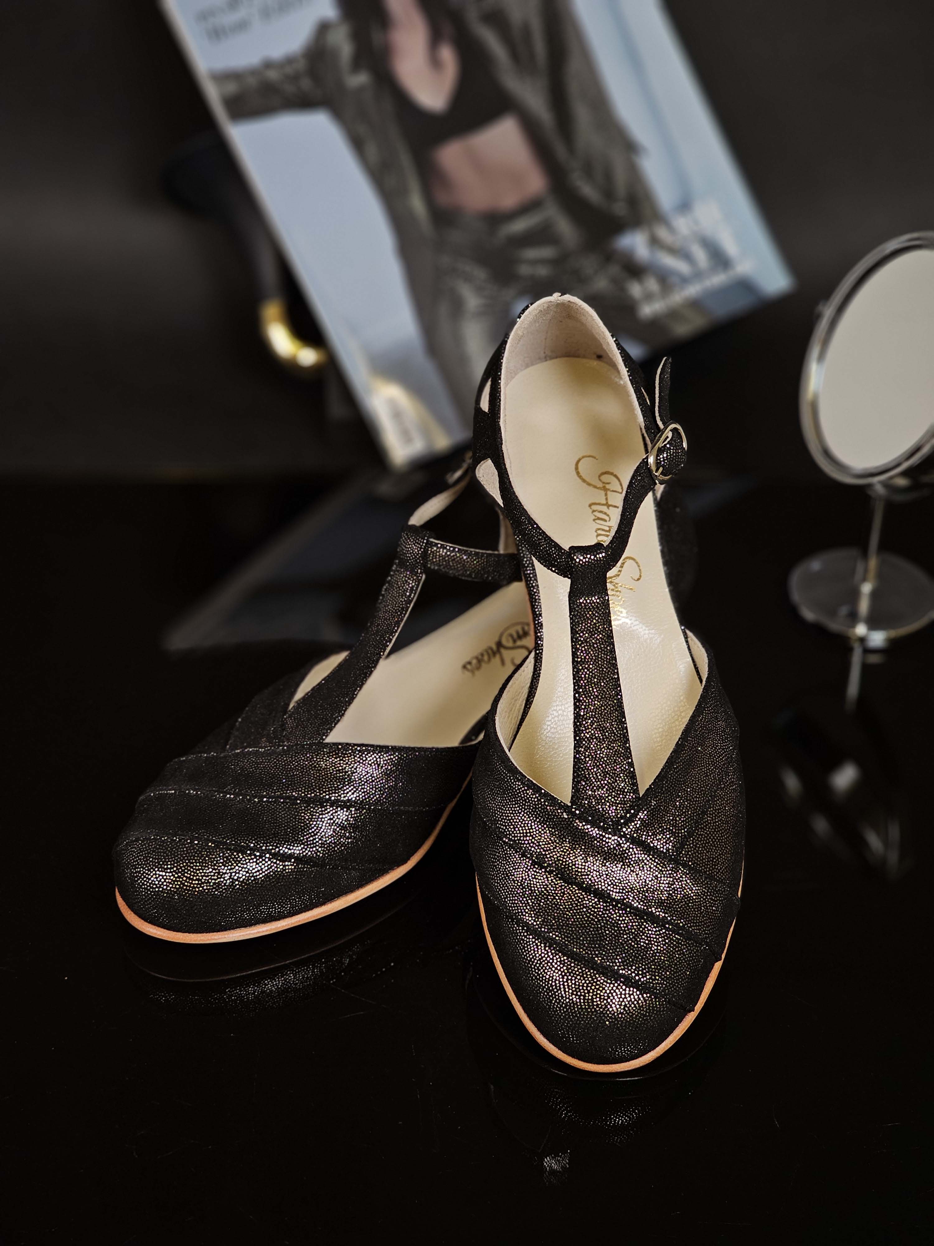 Sugar Silver Rain Suede 4 cm heel