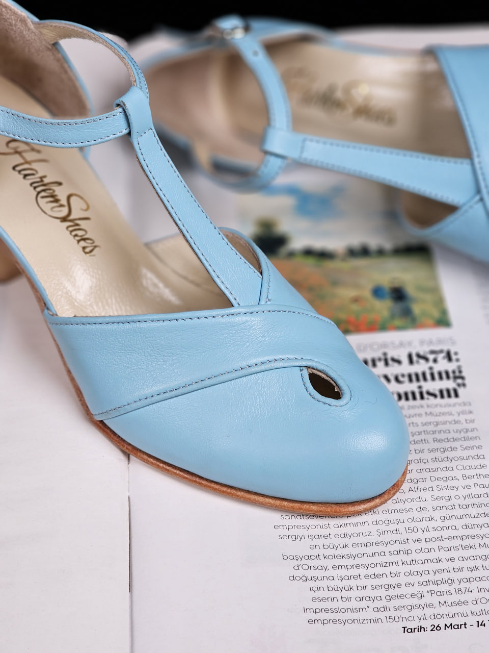 Muse Baby Blue Leather 6 cm heel