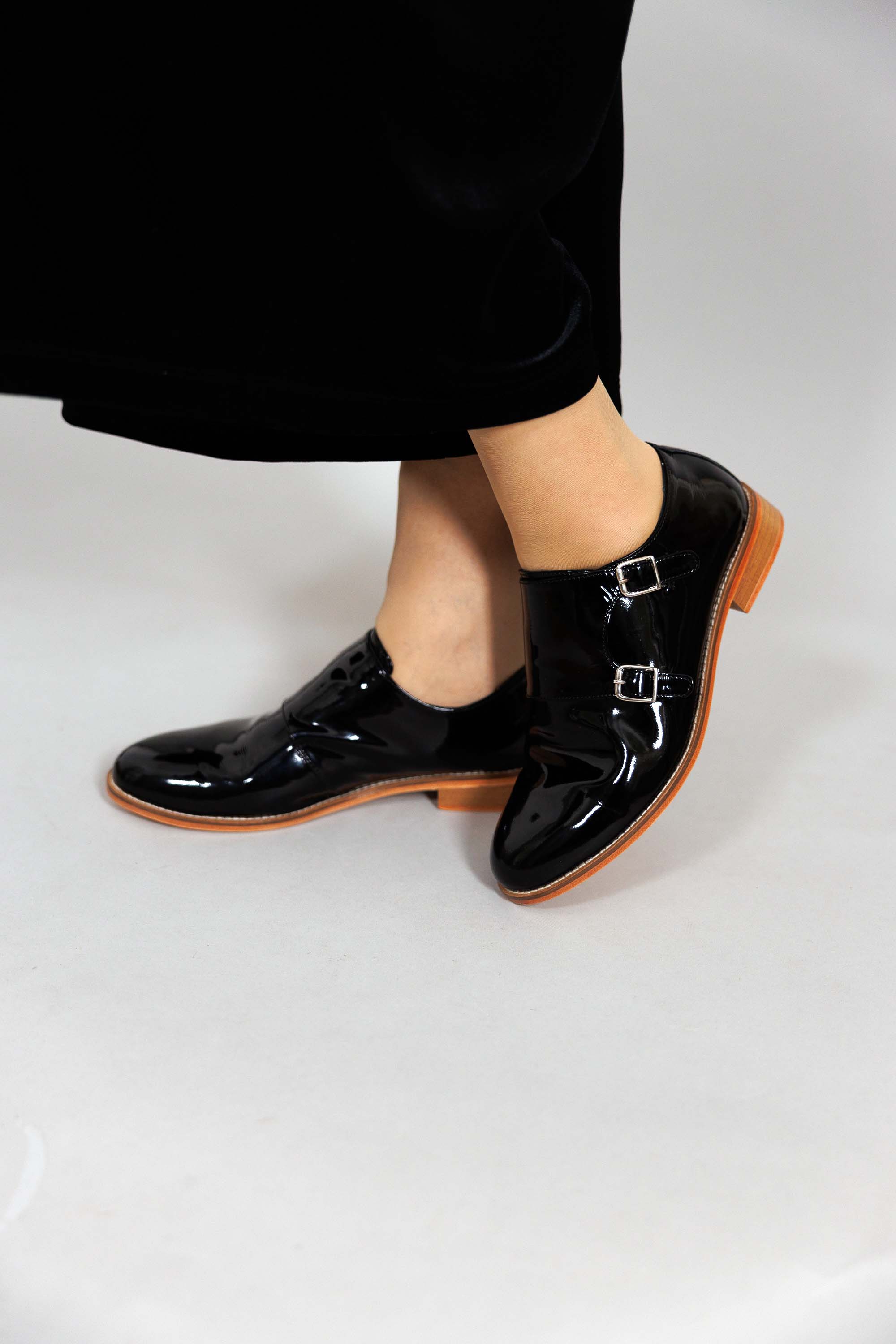 Monk Black Patent Leather