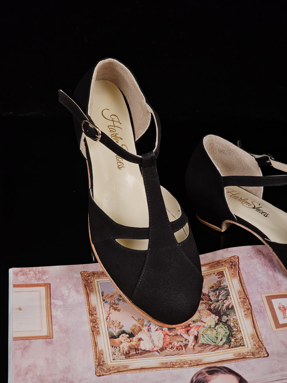 Isabel Black Suede 3 cm heel
