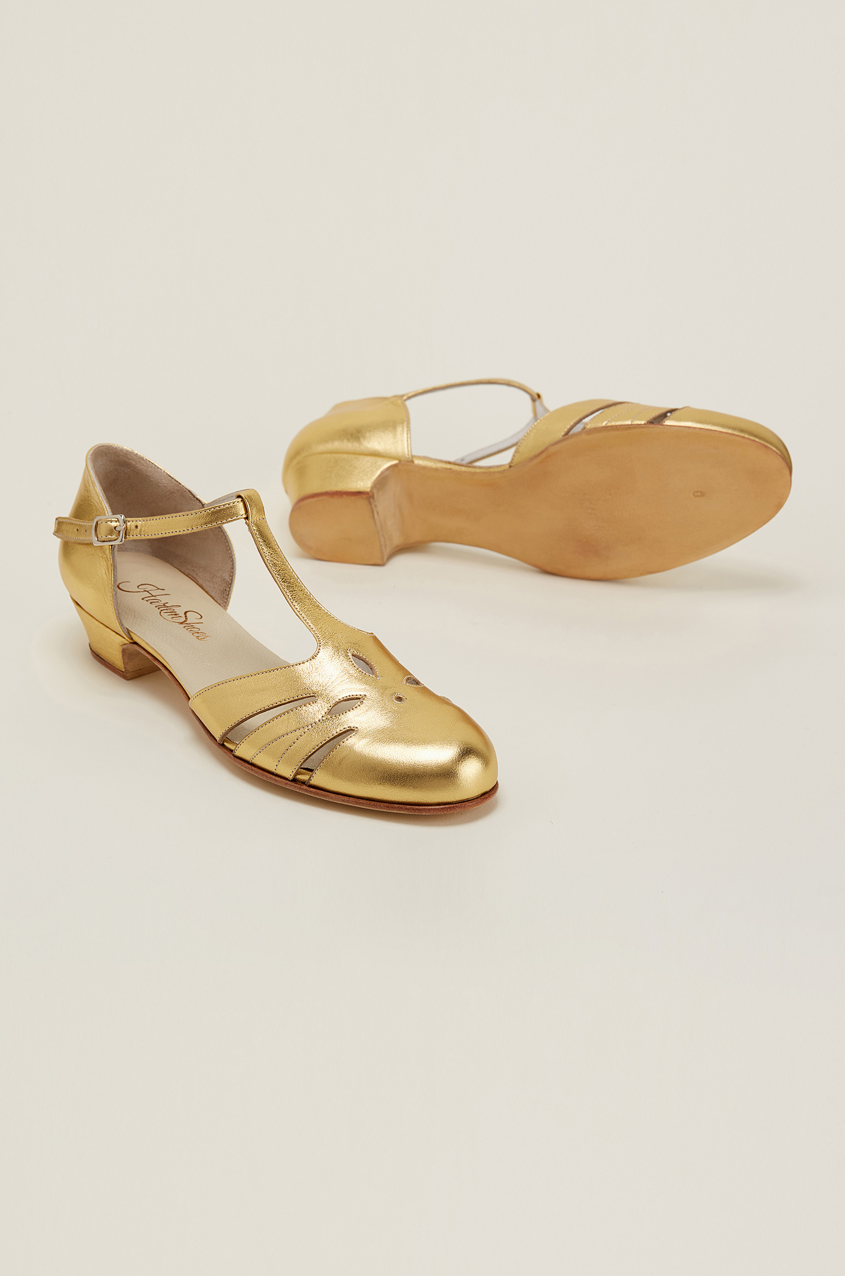 Rosy Gold Leather 3 cm heel