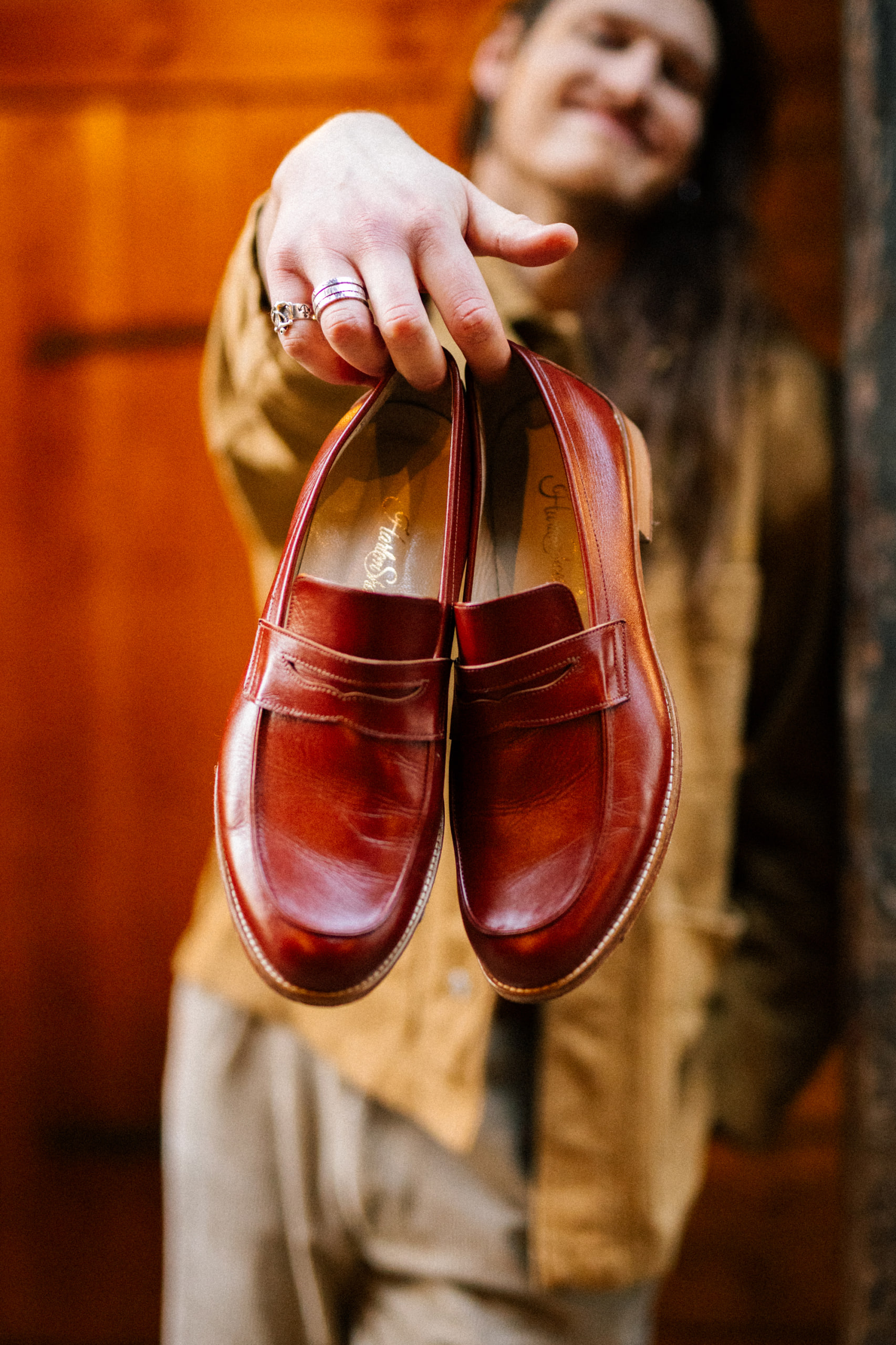 Loafers Brown Leather 2 cm heel