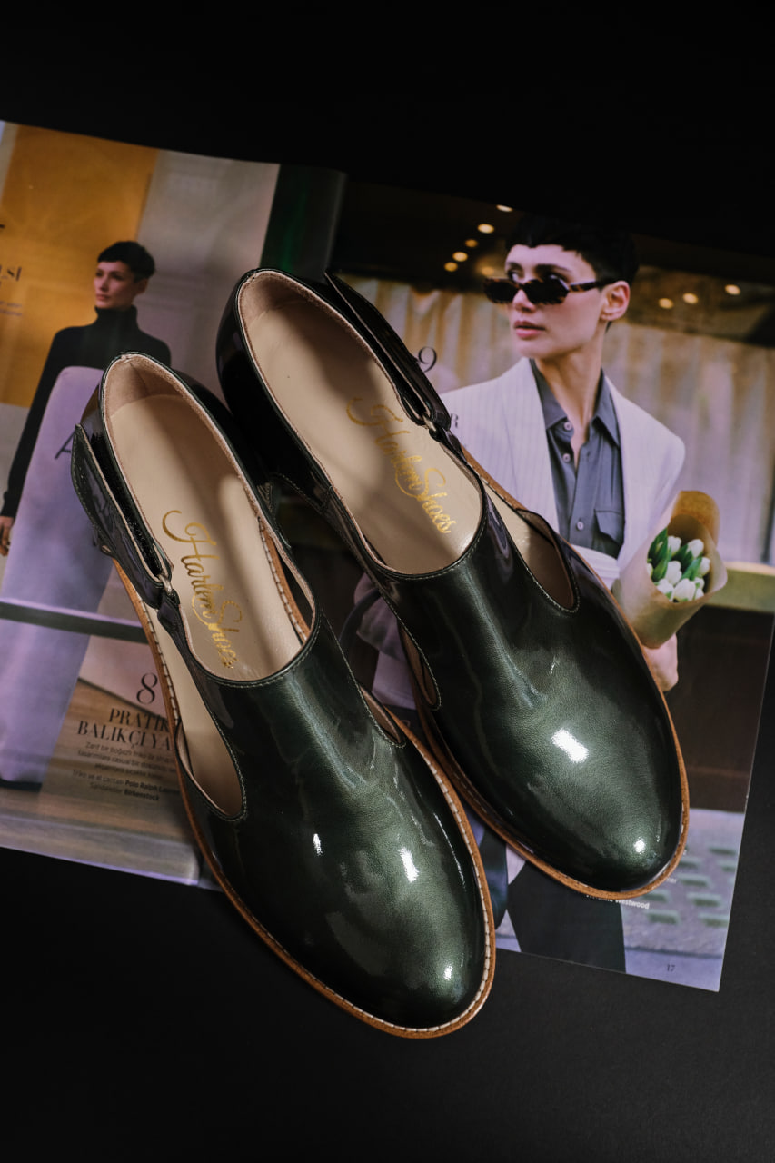 Milan Green Patent Leather 2cm heel