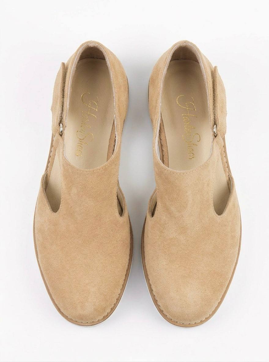 Milan Beige Suede with Eva Sole