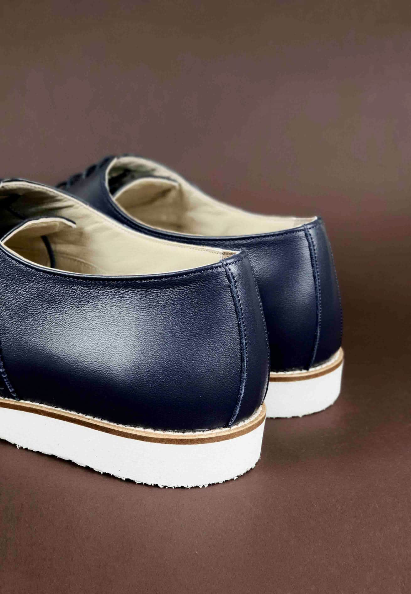 Brogue Dark Blue Leather with Eva sole