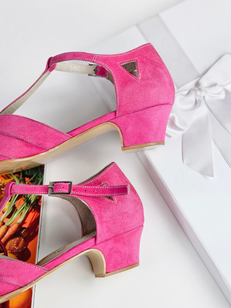 Sugar Pink Suede 4 cm heel