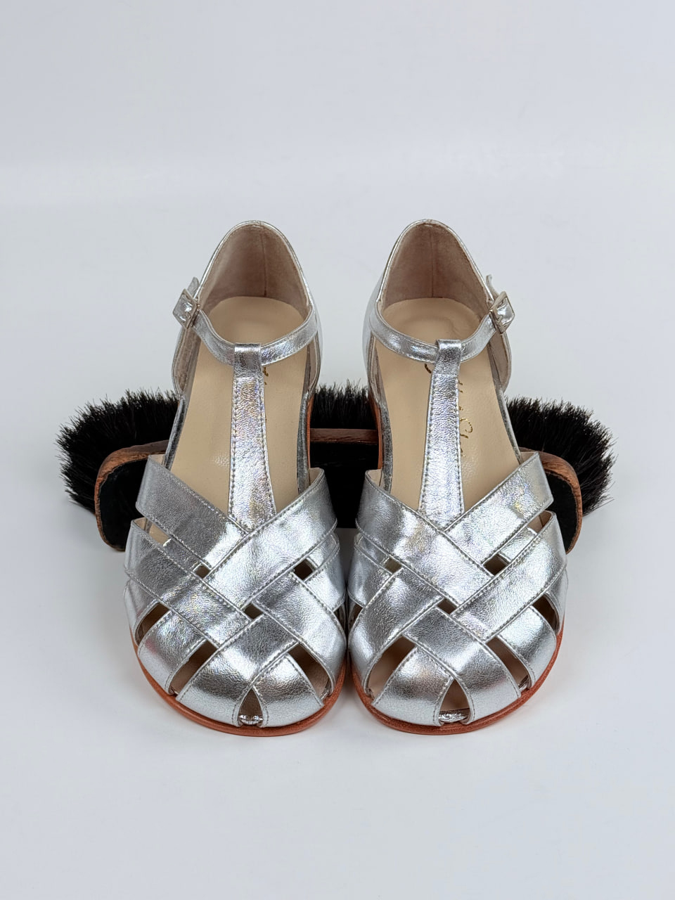 Barefoot Summer Silver Leather 1.5 heel