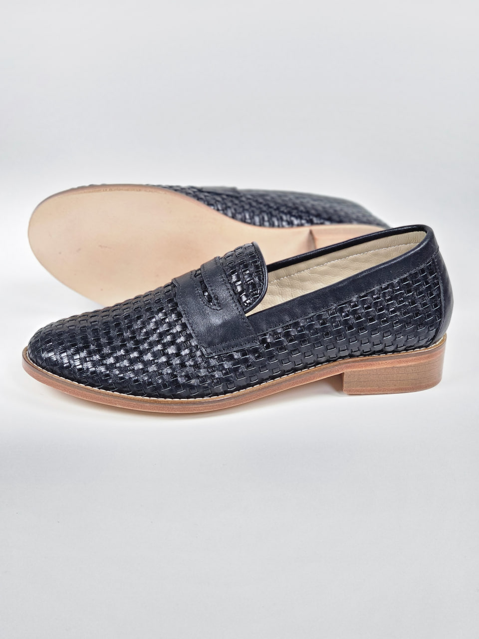 Loafers Basket Print Leather 2 cm heel