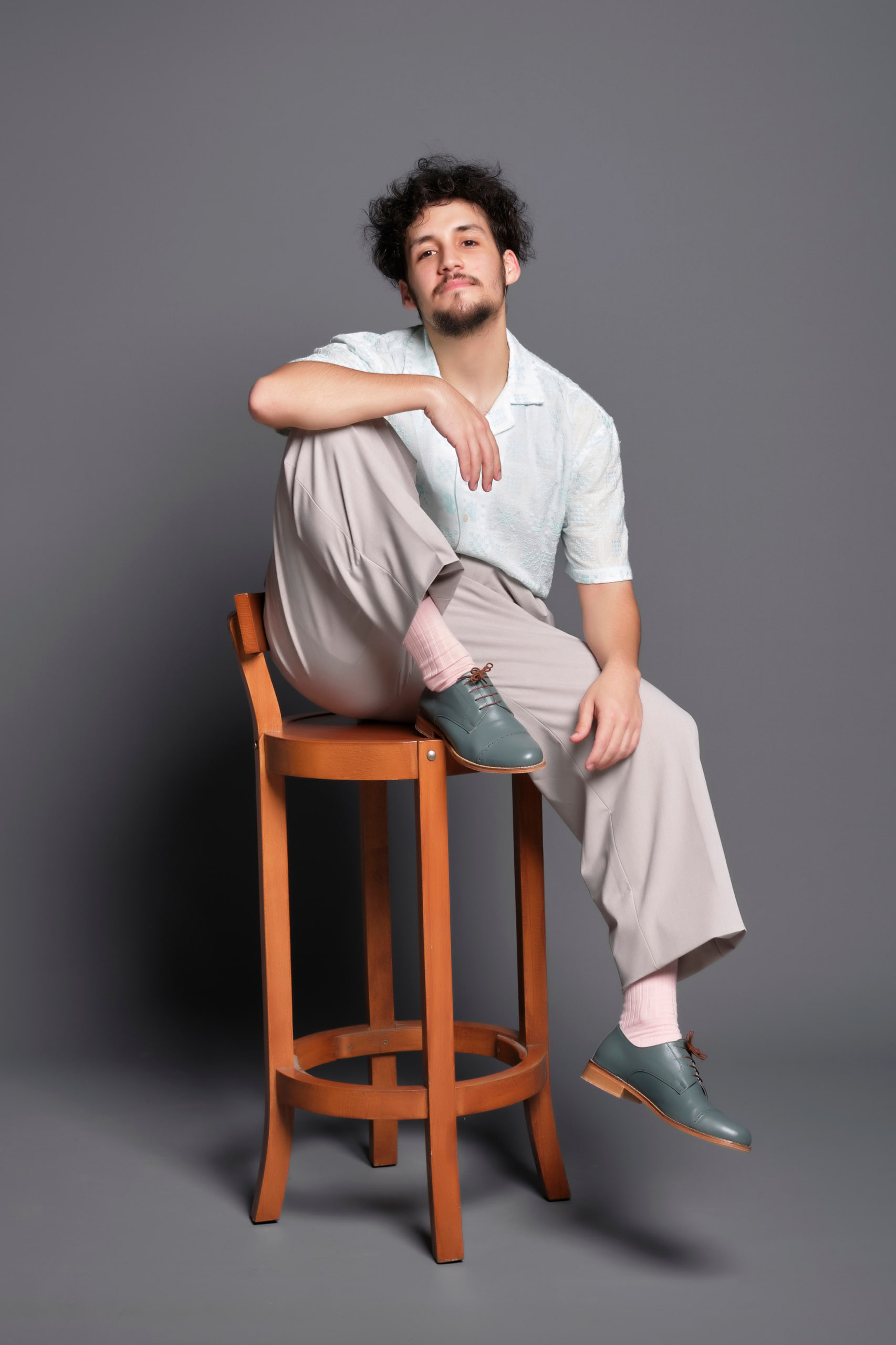 California Teal Green Leather 2cm heel