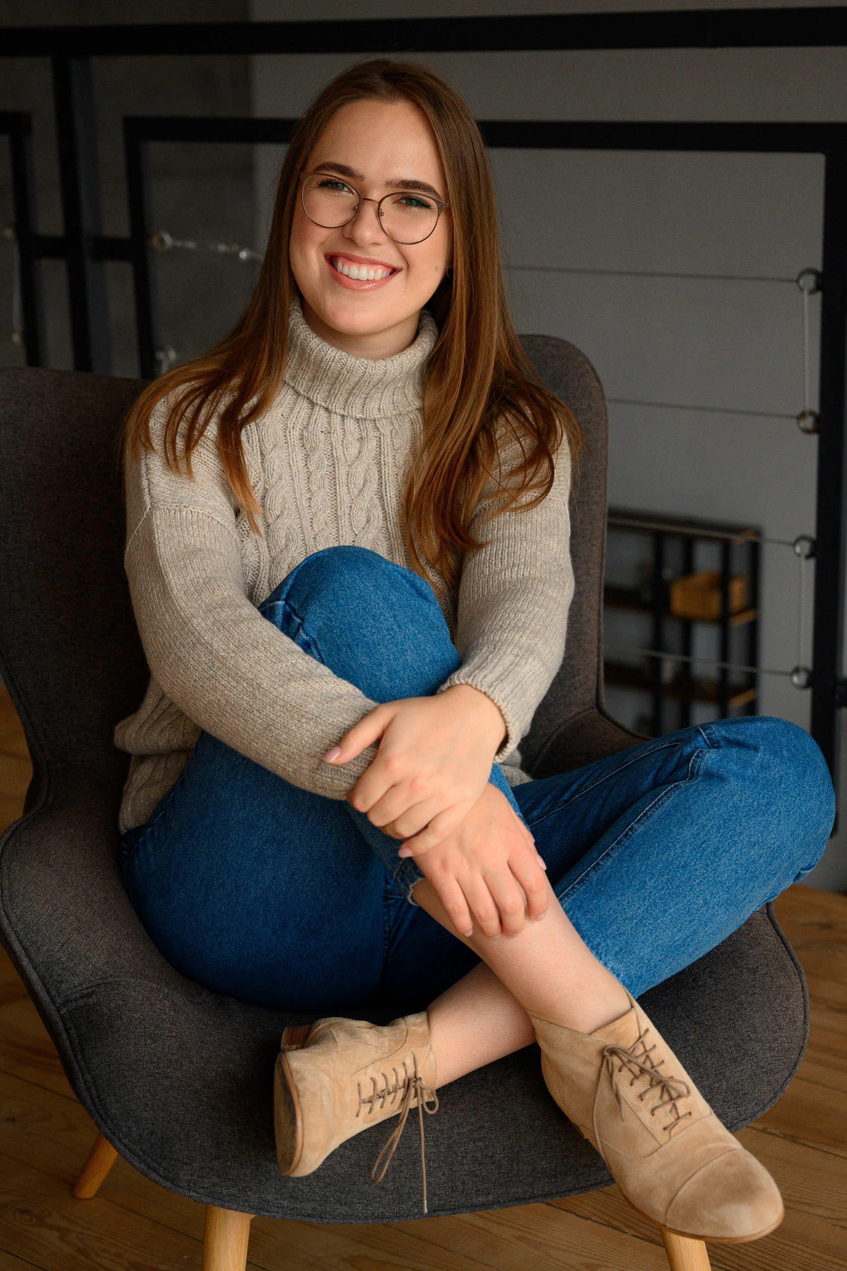 Smooth Boots Light Brown Leather 2 cm heel