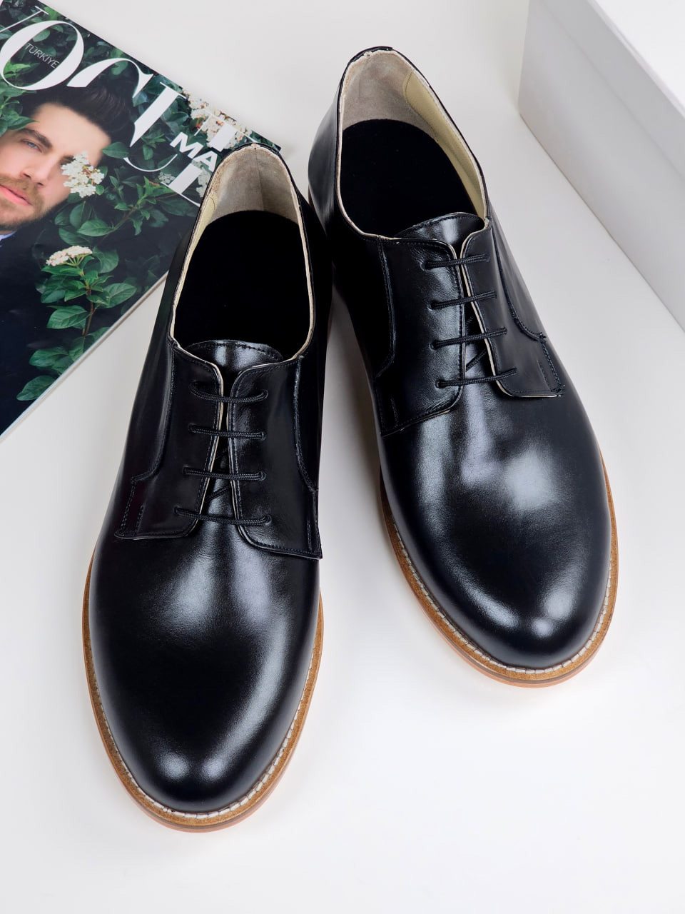 Jazz Slide Black Leather 2 cm heel