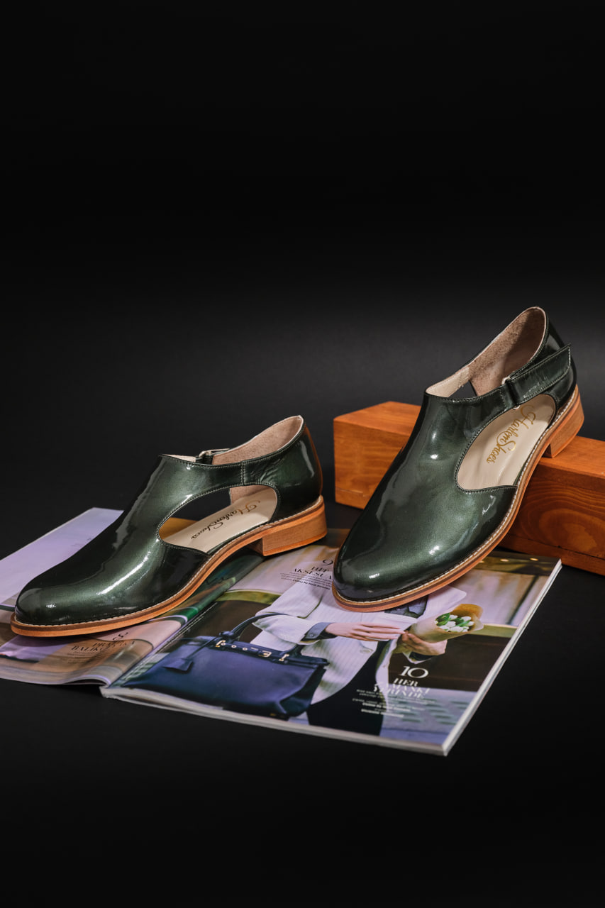 Milan Green Patent Leather 2cm heel