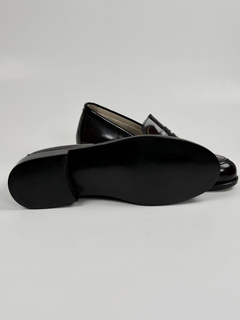 Loafers Dark Bordeaux Patent Leather 2 cm heel