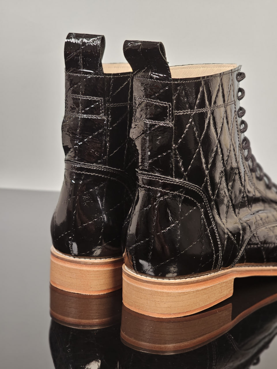 Harlem Boots Rhombus Pattern 2 cm heel