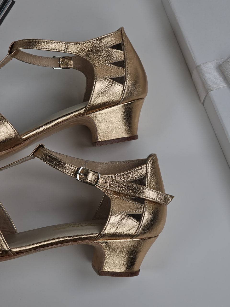 Harmony Rose Gold Leather 4 cm heel