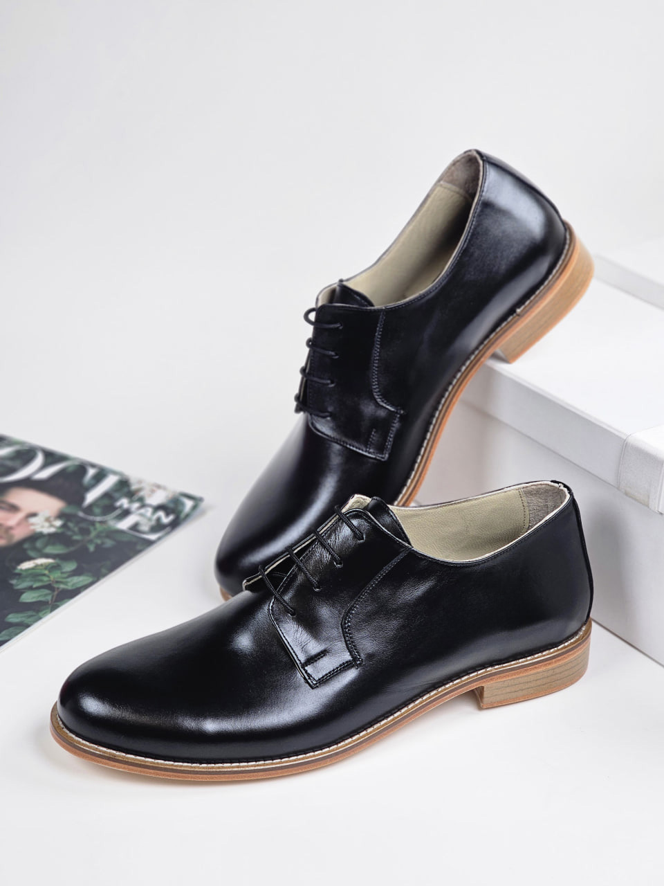 Jazz Slide Black Leather 2 cm heel