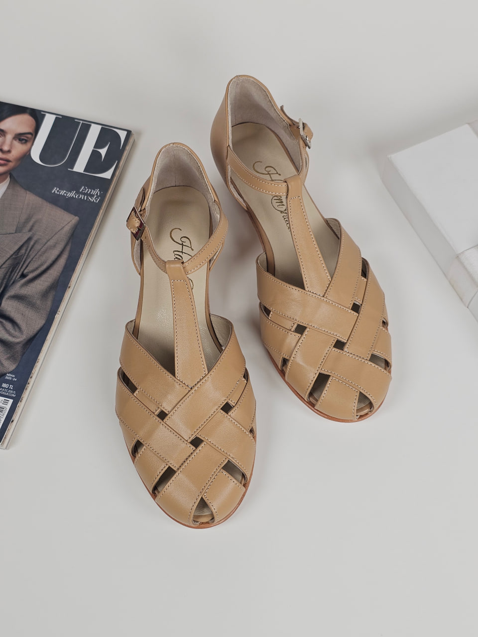 Summer Tan Leather 3 cm heel