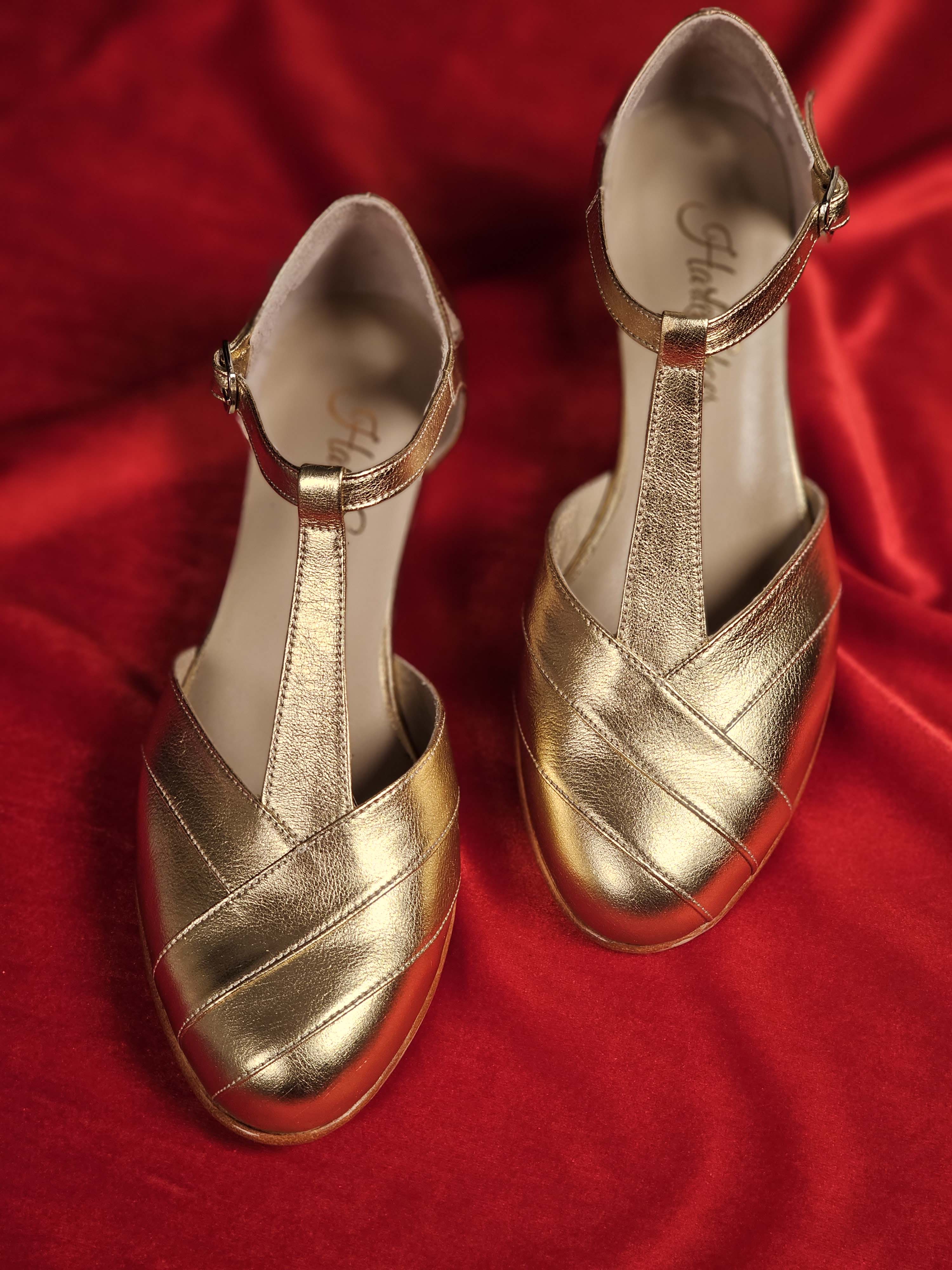 Sugar Gold Leather 4 cm heel